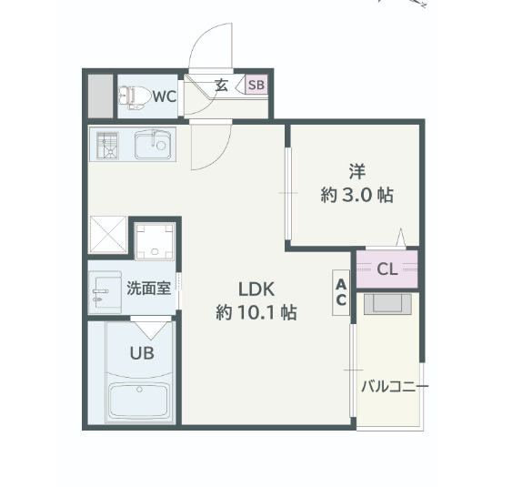 Jack unoki Ⅰの間取り