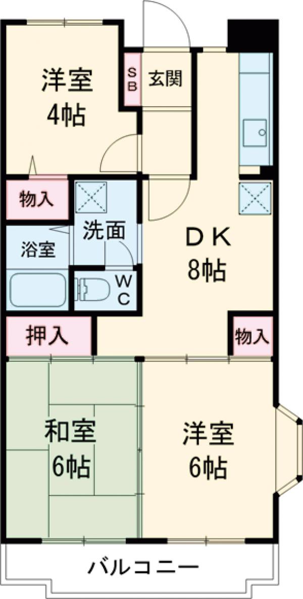 コートアベニューの間取り
