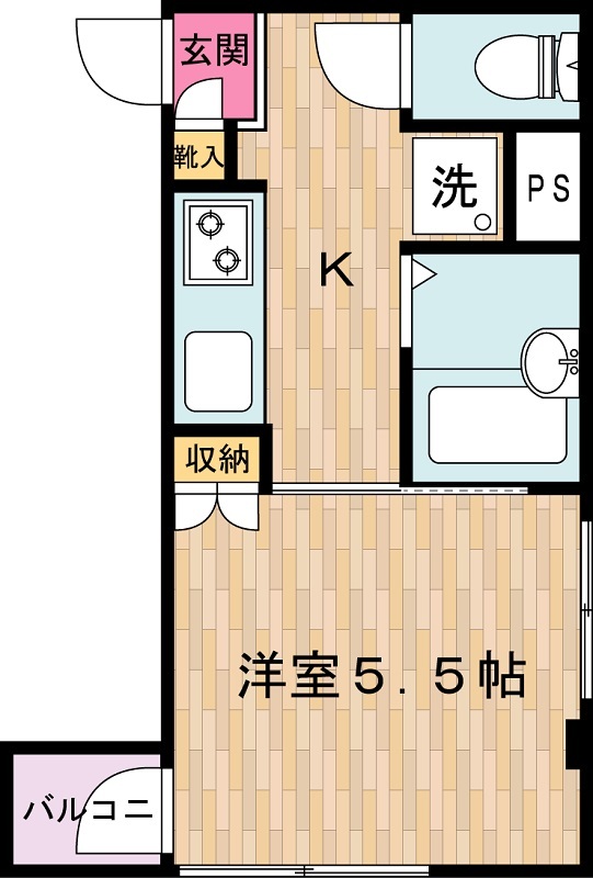 エス・コート浅田の間取り