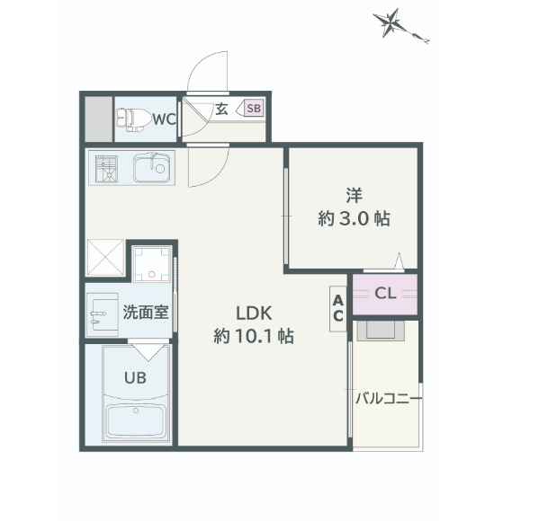 Jack unokiⅡの間取り