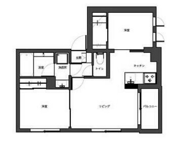 グランフォルトゥーナ浜田山の間取り