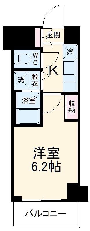AXAS二子多摩川の間取り