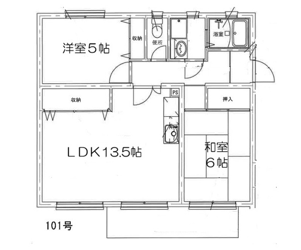 ソレイユ三宅2の間取り