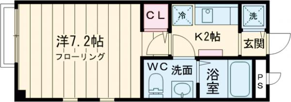 アムハイツ久米川Ⅰの間取り