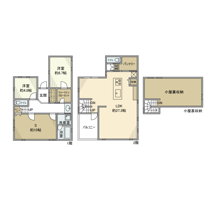 本町東戸建の間取り