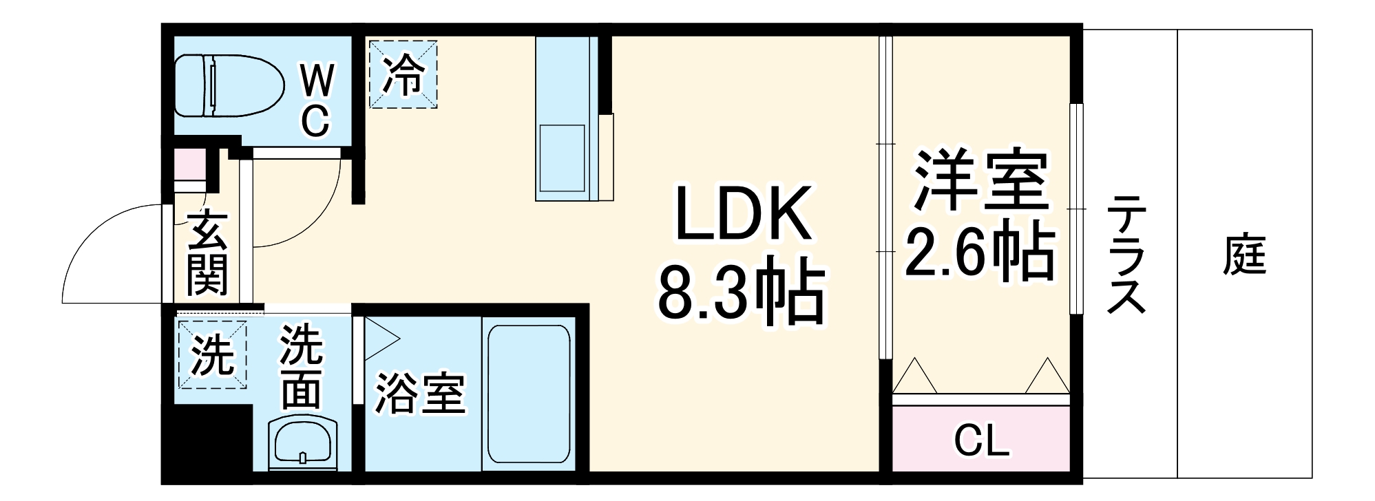 リアコート千里丘ⅠNORTHの間取り