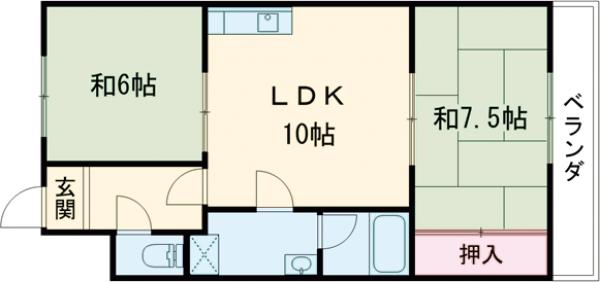 シャルム円山の間取り