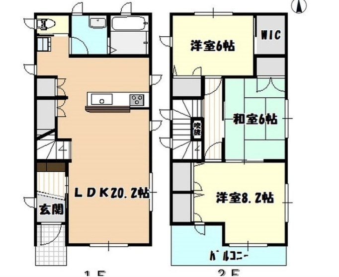 曳馬3丁目6-21貸家の間取り