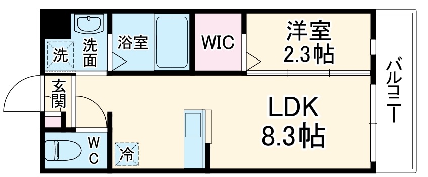 リアコート千里丘ⅠNORTHの間取り