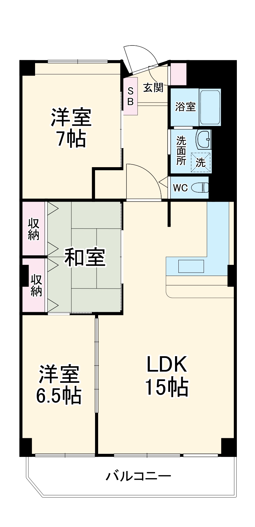 京成サンコーポ勝田台A棟の間取り