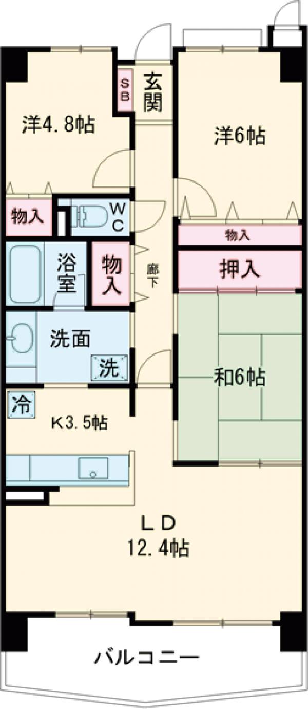 ローレルコート茨木西館の間取り