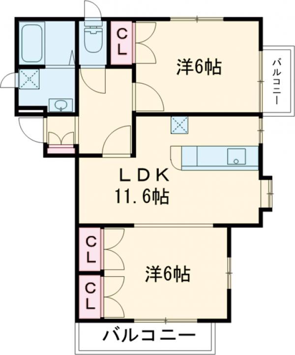 サンライズマンションの間取り