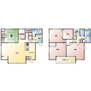 安城市篠目町戸建の間取り