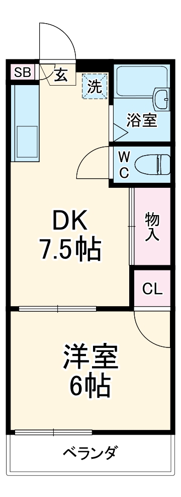 グリーンフラットの間取り