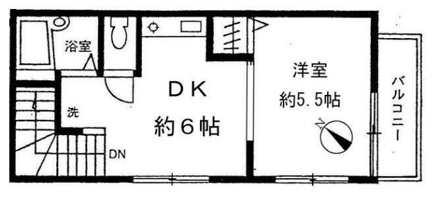 フラット野沢NO.3の間取り