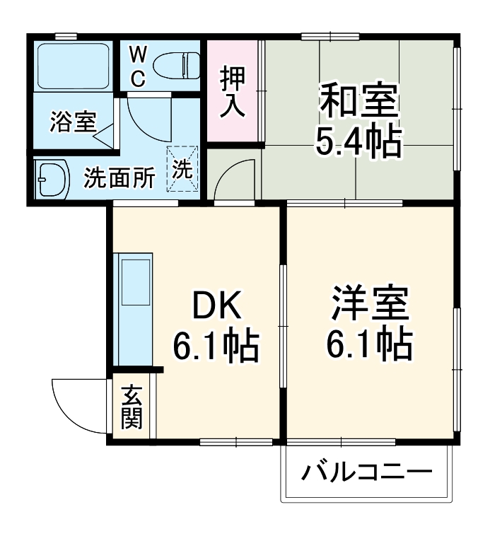 ハイムタナカの間取り