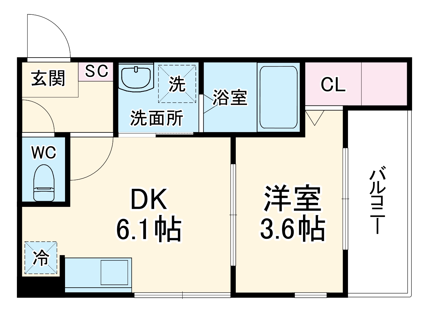メゾン西月光の間取り