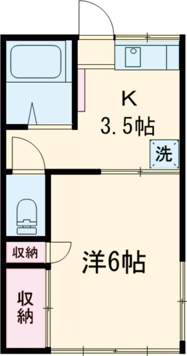 東晃荘の間取り