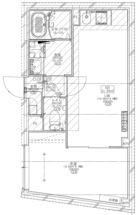 GM上落合の間取り