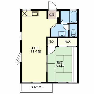 ハイツみのりの間取り