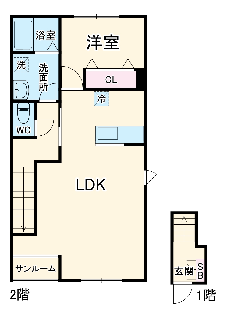 ベレッツァ伊坂台の間取り