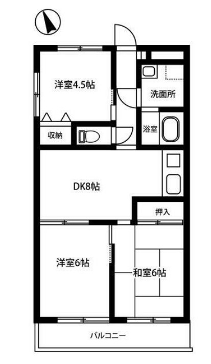 ヴィラ横山の間取り