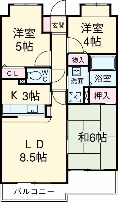 ドラゴンマンション町田参番館の間取り