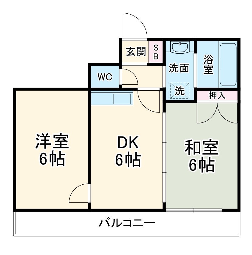 ベルズマンションの間取り