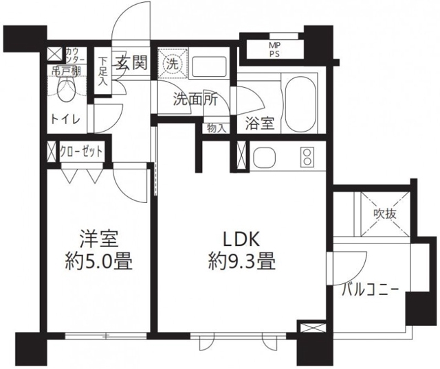 クリオ渋谷ラ・モードの間取り