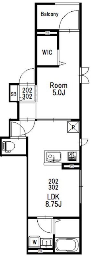 (仮)さいたま市浦和区仲町4丁目MSの間取り