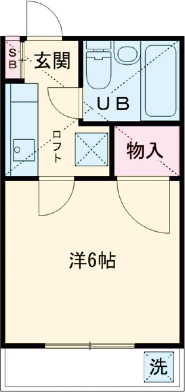 柴崎の完工年月(1994年3月)築の賃貸アパートの間取り