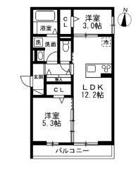 (仮)浦和区元町1丁目PJ　新築共同住宅の間取り