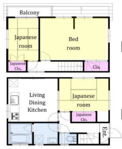 三室戸建ての間取り