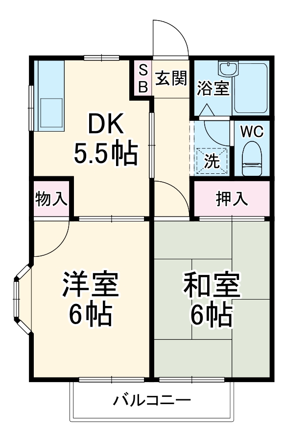 リューベルⅡの間取り