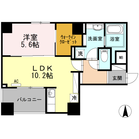 グランディーノ早稲田の間取り