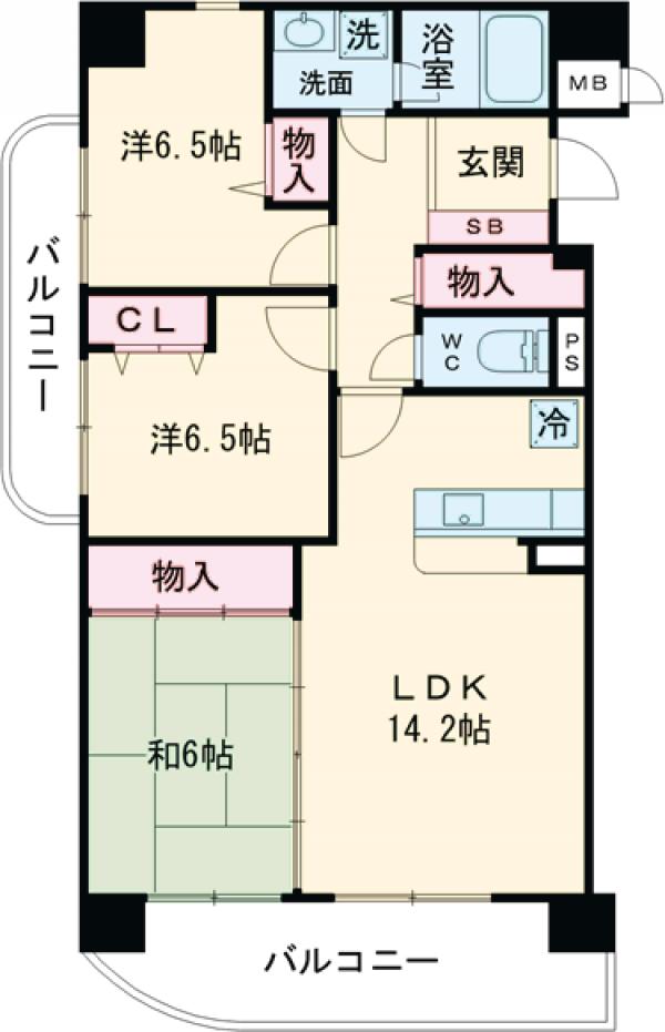 パディフィールドMの間取り
