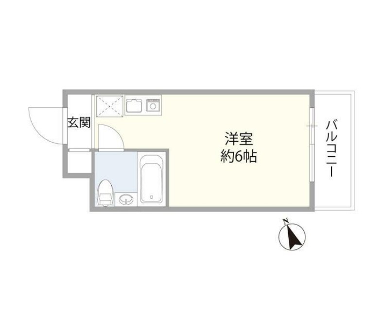 モナークマンション武蔵新城第Ⅰの間取り