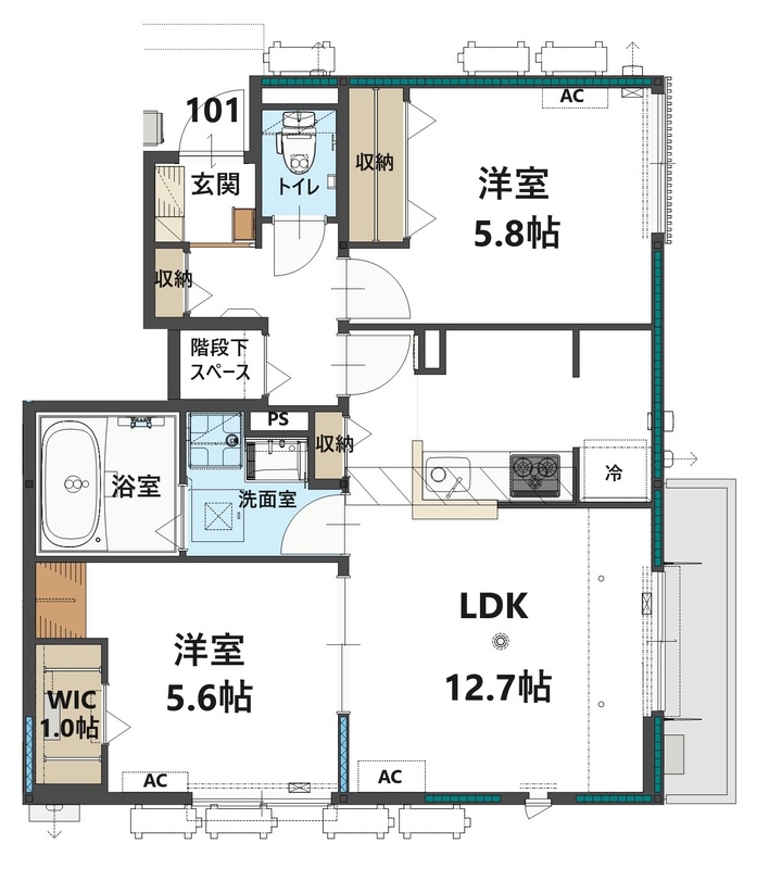 ユアメゾン桜の間取り