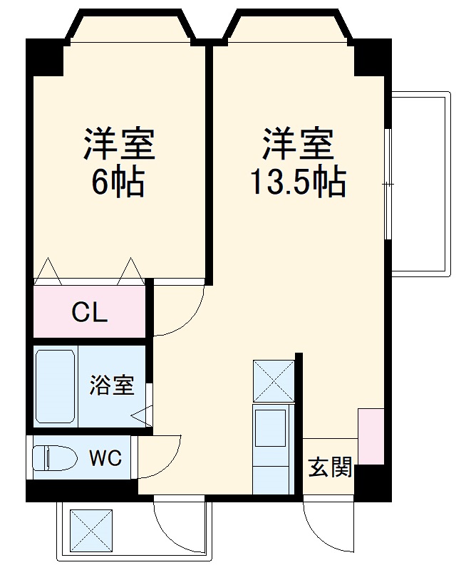 Square Eastの間取り