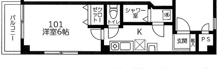 押上の完工年月(2018年5月)築の賃貸マンションの間取り
