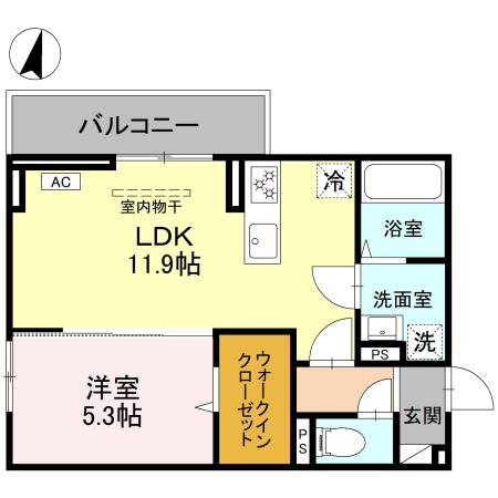 SOPHIA Ⅱ Bの間取り