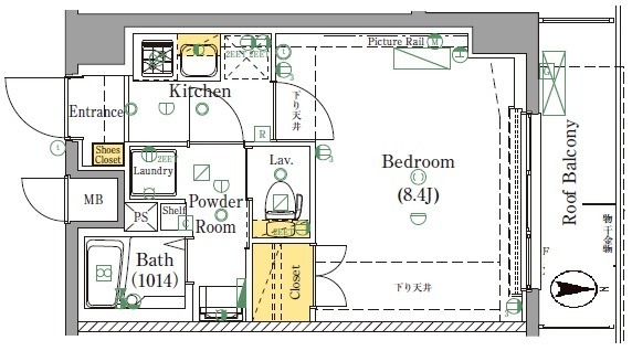REILIS YOKOHAMA-IDOGAYA AZの間取り