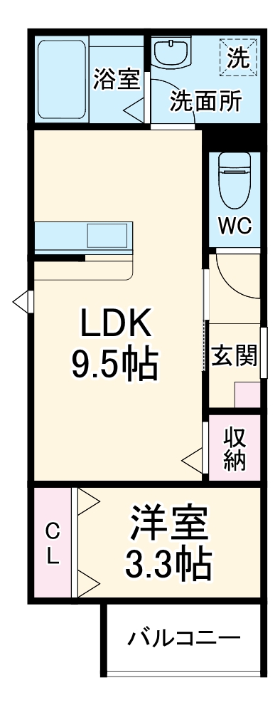 LE COCON 甚目寺Ⅱの間取り