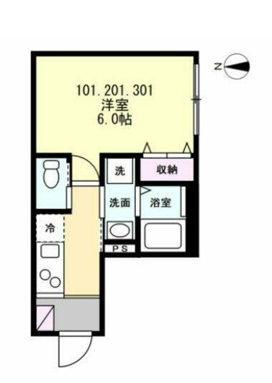 ベイルームアドバンス橋本WESTの間取り