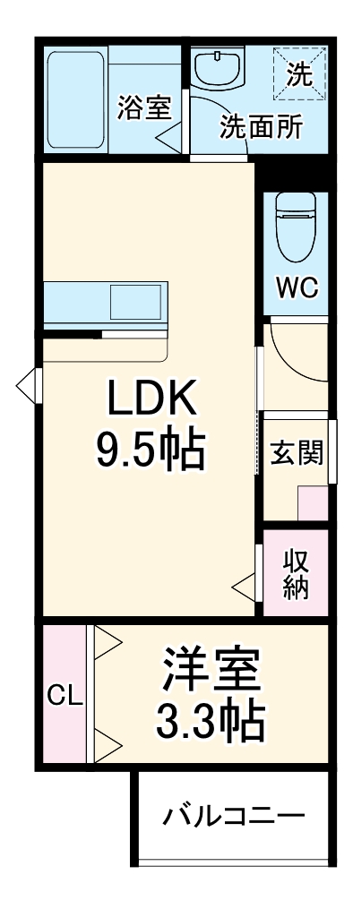 LE COCON 甚目寺Ⅱの間取り