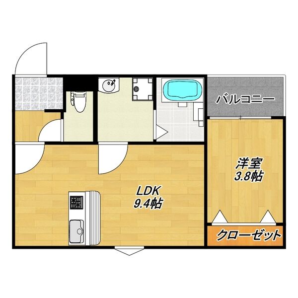 LE COCON 一宮Ⅸの間取り