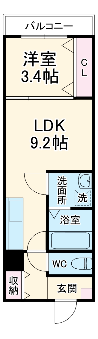 LE COCON 一宮Ⅸの間取り