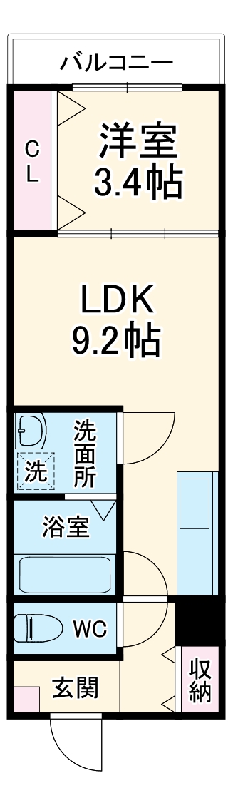 LE COCON 一宮Ⅸの間取り