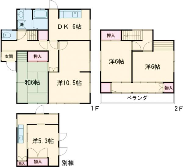 暁戸建ての間取り