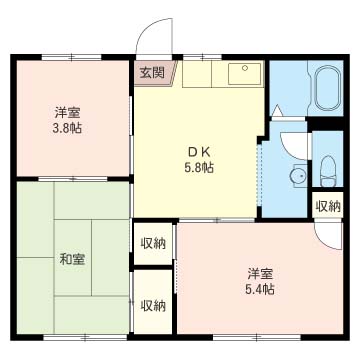 ハイツASUKA IIの間取り